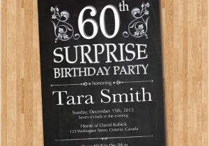 Surprise 60th Birthday Invitations Free Free 60th Surprise Invitation Template orderecigsjuice Info