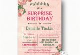 Surprise 60th Birthday Invitations Free Shabby Chic Surprise Party Invitation Printable Surprise