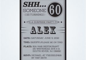 Surprise 60th Birthday Party Invitation Wording Free Printable 60th Surprise Birthday Party Invitations