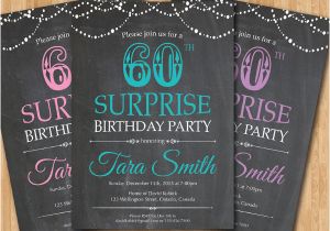 Surprise 60th Birthday Party Invitations Template 31 Examples Of Birthday Invitation Designs Psd Ai