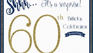 Surprise 60th Birthday Party Invitations Template Free Printable 60th Birthday Invitation Templates Free