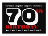 Surprise 70th Birthday Invitations Templates 70th Surprise Birthday Party Invitation Template 5 Quot X 7