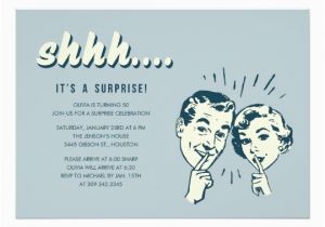 Surprise 70th Birthday Invitations Templates Retro Surprise Birthday Invitations Zazzle Com