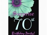 Surprise 70th Birthday Invitations Templates Surprise 70th Birthday Template Green Purple Daisy Custom