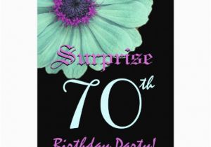Surprise 70th Birthday Invitations Templates Surprise 70th Birthday Template Green Purple Daisy Custom
