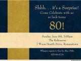 Surprise 80th Birthday Party Invitation Wording Surprise 80th Birthday Invitation Templates