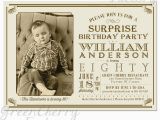 Surprise 80th Birthday Party Invitation Wording Surprise Adult Birthday Invitation Beige by
