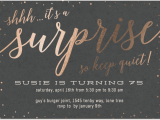 Surprise Birthday Dinner Invitation Wording 75th Birthday Invitations 50 Gorgeous 75th Party Invites