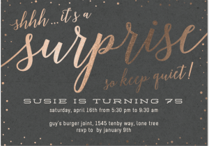 Surprise Birthday Dinner Invitation Wording 75th Birthday Invitations 50 Gorgeous 75th Party Invites