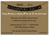 Surprise Birthday Dinner Invitation Wording Surprise Retirement Party Invitation Wording Cimvitation