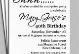 Surprise Birthday Invitation Message Black Damask Surprise Party Invitation Printable or Printed