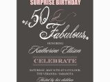 Surprise Birthday Invitation Message Fabulous Script 50th Birthday Invitations Paperstyle