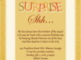 Surprise Birthday Invitation Message Surprise Birthday Party Invitation Wording Wordings and