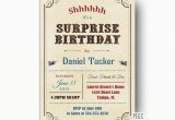 Surprise Birthday Invitation Wording for Adults Adult Surprise Birthday Invites Vintage Surprise Party