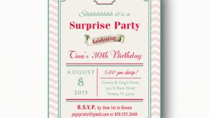 Surprise Birthday Invitation Wording for Adults Surprise 30th Birthday Invitation Adult Surprise Birthday