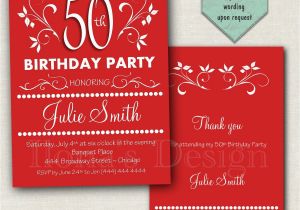 Surprise Birthday Party Invitations for Adults 50th Adult Birthday Invitation Surprise Birthday Invitation