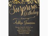 Surprise Birthday Party Invitations for Adults Sparkle Glitter Surprise Birthday Invitation Zazzle Com