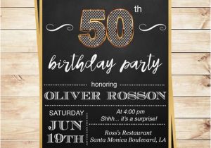 Surprise Birthday Party Invitations for Men Items Similar to Elegant Surprise Birthday Party Invites