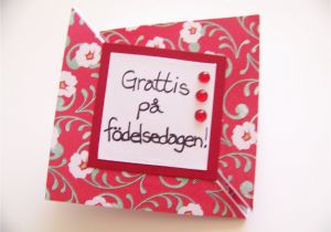 Swedish Birthday Card Cre8tivegirls Swedish Birthday Card