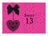 Sweet 13 Birthday Invitations Sweet 13 Birthday Party Invitations Zazzle