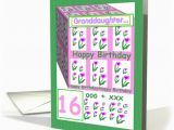 Sweet 16 Birthday Cards for Granddaughter Granddaughter Sweet 16 Birthday Card 390219