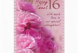 Sweet 16 Birthday Cards for Granddaughter Sweet 16 Birthday Quotes Happy Quotesgram