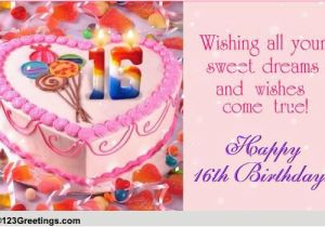 Sweet 16 Birthday Cards for Granddaughter Sweet 16th Birthday Free Milestones Ecards Greeting