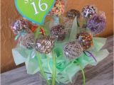 Sweet 16 Birthday Flowers Sweet 16 Birthday Cake Pops Bouquet