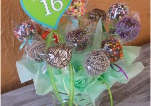 Sweet 16 Birthday Flowers Sweet 16 Birthday Cake Pops Bouquet