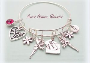 Sweet 16 Birthday Gift Ideas for Her Sweet 16 Gift Sweet 16 Charm Bracelet Gift Ideas for Her