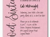 Sweet 16 Birthday Invitation Wording Shimmery Pink Sweet Sixteen Birthday Party Invitations