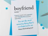 Sweet Birthday Card for Boyfriend Birthday Card for Boyfriend Personalised by A is for