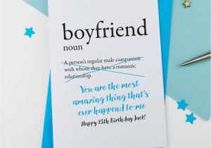 Sweet Birthday Card for Boyfriend Birthday Card for Boyfriend Personalised by A is for