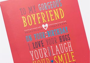 Sweet Birthday Card for Boyfriend Birthday Card for My Boyfriend Only 89p