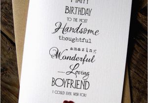 Sweet Birthday Card for Boyfriend Designer Typography Birthday Card Wife Husband Boyfriend