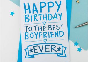 Sweet Birthday Card for Boyfriend Happy Birthday Boyfriend Card by A is for Alphabet