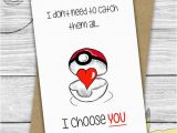 Sweet Birthday Ideas for Him I Choose You Pokemon Love Cute Boyfriend Card