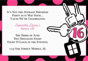 Sweet Sixteen Birthday Invitation Wording Sweet 16 Invitation Quotes Quotesgram