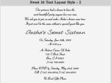 Sweet Sixteen Birthday Invitation Wording Sweet 16 Invitation Wording orderecigsjuice Info