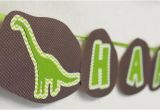 T Rex Happy Birthday Banner Dino Dig Dinosaur Happy Birthday Banner Party Decorations