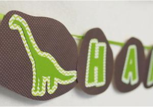 T Rex Happy Birthday Banner Dino Dig Dinosaur Happy Birthday Banner Party Decorations