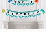 T Rex Happy Birthday Banner Roar Dinosaur Dino Mite T Rex Birthday Party Bunting