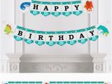 T Rex Happy Birthday Banner Roar Dinosaur Dino Mite T Rex Birthday Party Bunting