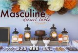 Table Decorations for Male Birthday Kara 39 S Party Ideas Masculine Dessert Table 30th Birthday