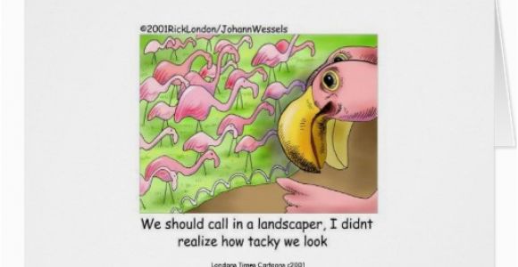 Tacky Birthday Cards Tacky Pink Flamingos Funny Greeting Card Zazzle