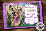 Tangled Birthday Invitations Personalized Printable Tangled Invitation Rapunzel Invitation Disney