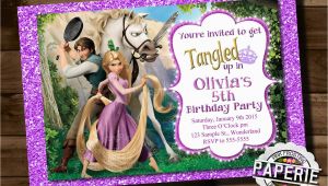 Tangled Birthday Invitations Personalized Printable Tangled Invitation Rapunzel Invitation Disney