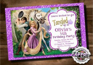 Tangled Birthday Invitations Personalized Printable Tangled Invitation Rapunzel Invitation Disney