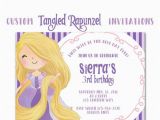 Tangled Birthday Invitations Personalized Rapunzel Inspired Party Invitation Tangled Custom