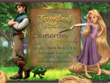 Tangled Birthday Invitations Personalized Rapunzel Tangled Personalized Birthday Party Invitation